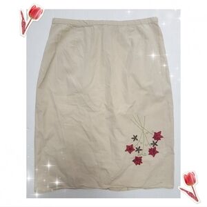 VINTAGE 2000! y2k Embroidered Skirt